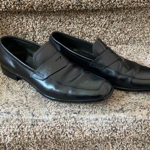 Prada Saffiano textured leather loafers size 7 1/2 similar to US size 9